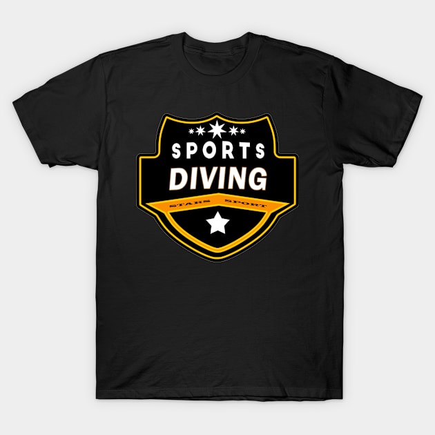 Sports Diving T-Shirt by Usea Studio